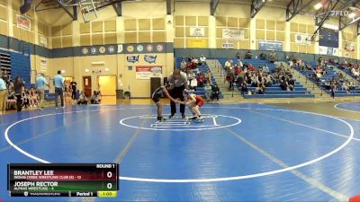 59 lbs Round 1 (8 Team) - Brantley Lee, Indian Creek Wrestling Club (S) vs Joseph Rector, Alphas Wrestling