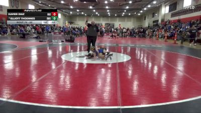60 lbs Cons. Round 3 - Elliott Thoennes, Bison Wrestling Club vs Xavier Diaz, Hastings
