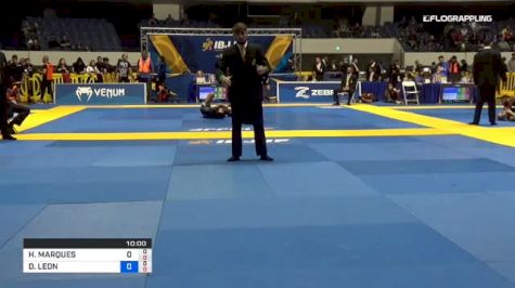 HUGO MARQUES vs DANTE LEON 2018 World IBJJF Jiu-Jitsu No-Gi Championship