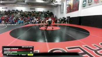 144 lbs 3rd Place Match - Griffen Langer, Mountain Vista vs Dominic Cordray, Chaparral