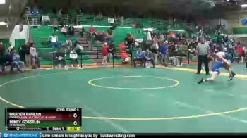 113 lbs Cons. Round 4 - Mikey Gosselin, SPRINGBORO vs Braden Hahlen, CUYAHOGA VALLEY CHRISTIAN ACADEMY