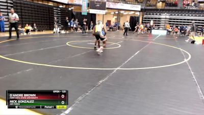 125 lbs Cons. Round 4 - D`Andre Brown, Fort Hays State University vs Nick Gonzalez, Air Force
