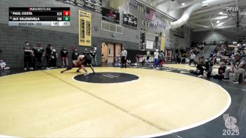 153 lbs Cons. Round 4 - Jax Valenzuela, Vacaville Wrestling Club vs Paul Costa, Desmond Longhorns
