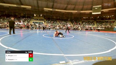 67 lbs Consi Of 32 #2 - Colt Mixon, Derby Wrestling Club vs Trenton Hosom, CP Wrestling