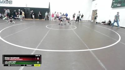 110 lbs Cons. Round 4 - Lillian Gay, Park Hill South vs Ryah Wurman, Purler Wrestling Academy