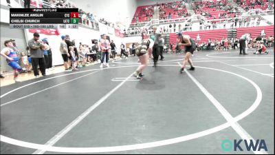 165-180 lbs Rr Rnd 1 - Makinlee Anglin, Chandler Takedown Club vs Chelsi Church, Little Axe Takedown Club