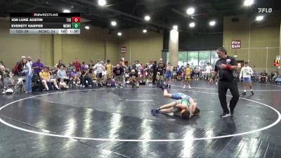 90 lbs Round 2 (6 Team) - Jon Luke Austin, Tasmanian Devils vs Everett Harper, Williamson County WC