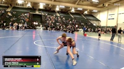 102 lbs Round 3 (8 Team) - Graeson Swarm, Kearney Matcats - Gold vs Ethan Friscic, Black Fox Wrestling Team 2