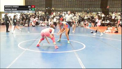 122 lbs Rr Rnd 1 - McKayla Steele, ICWL Lady Bruisers vs Sophia Tellez, Triumph Trained - Girls