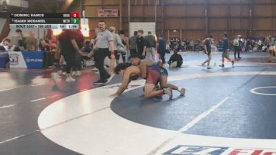 160 lbs Quarterfinal - Dominic Ramos, Broad Axe Wrestling Academy vs Isaiah Mcdaniel, Metro Elite RTC