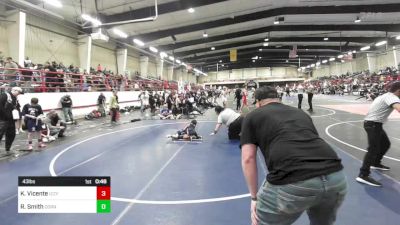 43 lbs Semifinal - King Vicente, Izzy Style NM Beast vs Ryker Smith, Cornerstone WC