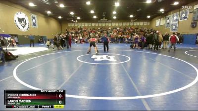 150 lbs Cons. Round 6 - Pedro Coronado, Paso Robles vs Laron Madsen, Mission Oak