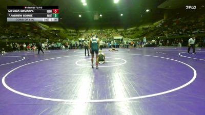 120 lbs Consi Of 8 #2 - Maximo Mendoza, Redwood -Visalia vs Andrew Gomez, Porterville