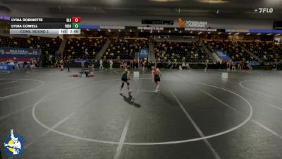 100 lbs Cons. Round 3 - Lydia Robinette, Basehor-Linwood HS vs Lydia Cowell, Fort Dodge