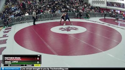 157 lbs Cons. Round 1 - Israel Lopez, Cheyenne vs Matthew Rivas, El Dorado HS (Placentia)