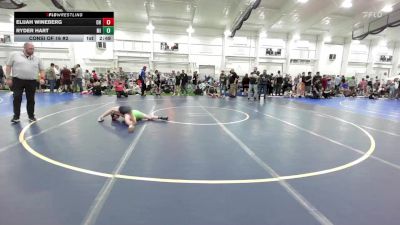 S-90 lbs Consi Of 16 #2 - Elijah Wineberg, OH vs Ryder Hart, MI