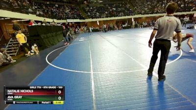 100 lbs 5th Place Match - Natalie Nichols, Iowa vs Ava Gray, Iowa