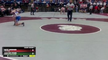 1 - 120 lbs Cons. Semi - Sawyer Stark, Mathews High School vs Nate Widener, Chilhowie