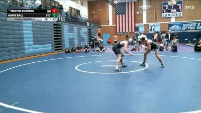 138 lbs Cons. Round 5 - Gavin Ball, Riverton vs Tristen Roberts, Lehi