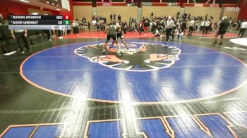 190 lbs Quarterfinal - Davion Johnson, Del Norte (Cresent City) vs David Unenbat, Castro Valley
