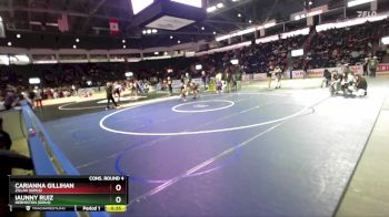 Girls 100 lbs Cons. Round 4 - Carianna Gillihan, Zillah (Girls) vs Iaunny Ruiz, Hermiston (Girls)