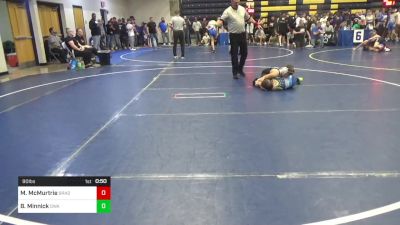 90 lbs Round Of 16 - Maxon McMurtrie, Bradford vs Bobby Minnick, Dwa