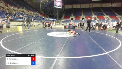 88 lbs Cons 8 #2 - Roman Fonseca, CA vs Hunter Shirley, WA