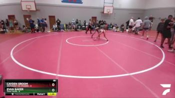 98 lbs Round 5 (8 Team) - Cayden Groom, Southwest MO Stingers vs Evan Baker, Team Tacos