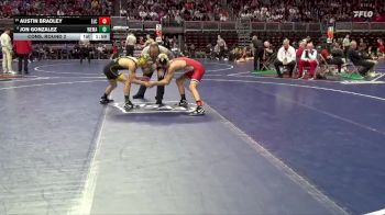 2A-126 lbs Cons. Round 2 - Austin Bradley, Estherville Lincoln Central vs Jon Gonzalez, West Marshall