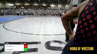 73 lbs Quarterfinal - Olivia Hernandez, Mat Sense vs Azyah Rice, Inland Elite Wrestling Club