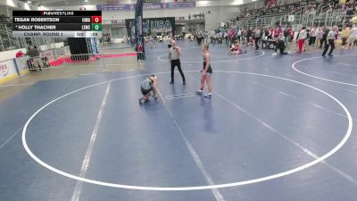 Junior Girls - 125 lbs Champ. Round 2 - Ava Strayer, Region Wrestling Academy vs Nataly DeLira, Team Idaho Wrestling Club