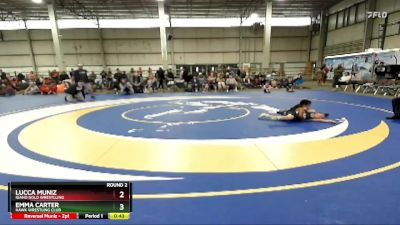 69 lbs Round 2 - Lucca Muniz, Idaho Gold Wrestlling vs Emma Carter, Hawk Wrestling Club