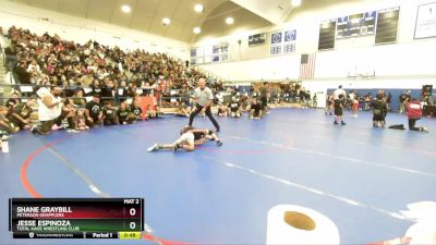 70 lbs Round 1 - Shane Graybill, Peterson Grapplers vs Jesse Espinoza, Total Kaos Wrestling Club