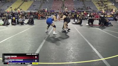 180 lbs Round 1 (16 Team) - Naomi Simon, Iowa vs Mackenzie Konanz, Aurora