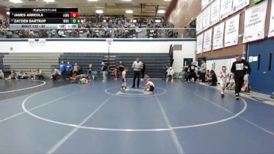 62 lbs Cons. Round 1 - Zayden Bartrop, Middleton Wrestling Club vs James Arreola, All In Wrestling Academy