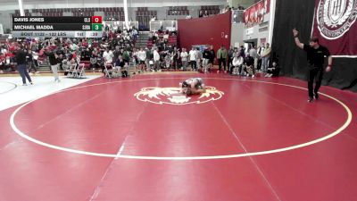 132 lbs Consi Of 8 #2 - Davis Jones, Charlotte Latin vs Michael Madda, St. John Bosco Academy