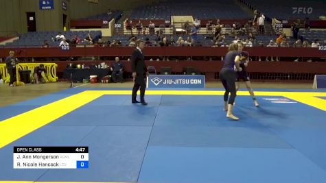 Julie Ann Mongerson vs Rachel Nicole Hancock 2024 Pan IBJJF Jiu-Jitsu No-Gi Championship