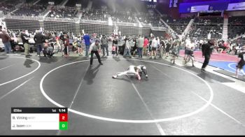 65 lbs Round Of 16 - Breccan Vining, Westside WC vs John Isom, Gering WC
