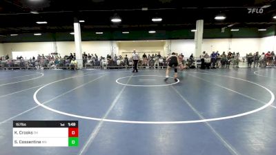 157 lbs Quarterfinal - Kyler Crooks, OH vs Seth Cossentine, MN