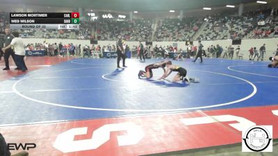 72 lbs Round Of 32 - Lawson Mortimer, Carl Albert vs Wes Wilson, Sand Springs Jr High
