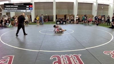 110 lbs 3rd Place Match - Owen Williams, Idaho vs Atticus Salinas, Nevada