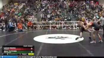 120 lbs Champ. Round 1 - Lucas Medina, Central vs Broc Fletcher, Rock Springs