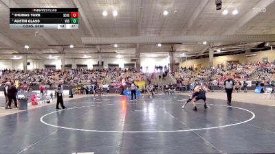 A 150 lbs Cons. Semi - Austin Glass, Volunteer High School vs Thomas York, Station Camp High School