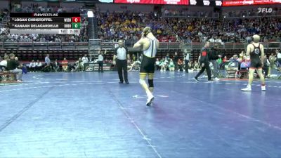 1A-132 lbs Champ. Round 2 - Logan Christoffel, West Branch vs Kanaan Delagardelle, Don Bosco