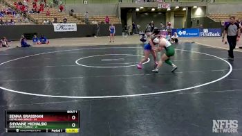 114 lbs Semis (4 Team) - Senna Grassman, Cleveland (Girls) vs Shyanne Michalski, Northwest (Girls)