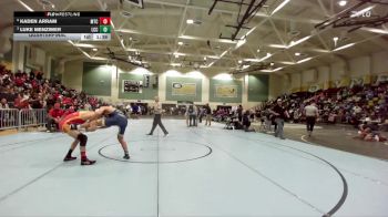 140 lbs Quarterfinal - Luke Menzimer, La Costa Canyon vs Kaden Arram, Mt Carmel