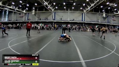 72 lbs Round 7 (10 Team) - Kaleb Dempsey, NOVA WC vs Brody Bafia, Undisputed Wrestling