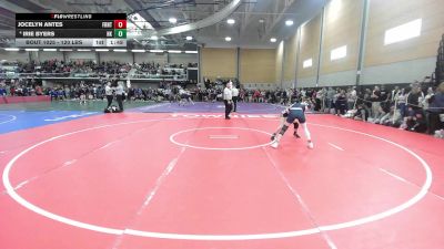 120 lbs Round Of 16 - Jocelyn Antes, Frontier vs Irie Byers, North Kingstown