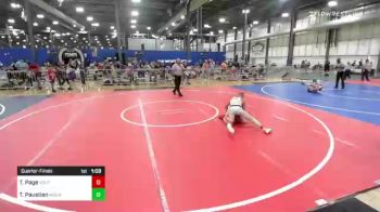 106 lbs Quarterfinal - Thunder Page, South Central Punishers vs Tanner Paustian, Moen Wrestling Academy