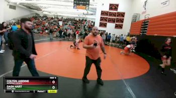 195 lbs Quarterfinal - Colten Jardine, Natrona County vs Dash Hart, Worland